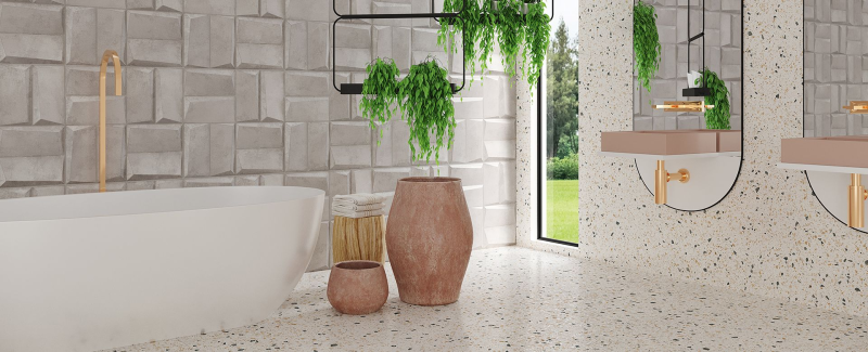 Porcelanato Ac. 100X100 Confete White Natural