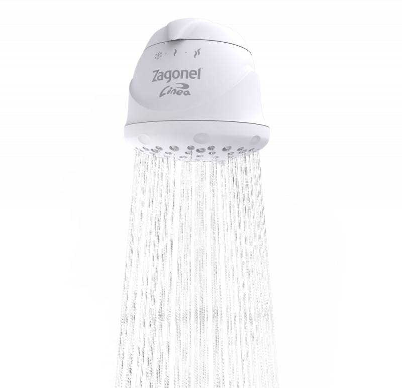 Ducha Linea 127V 5000w - 03 Temperaturas Branco