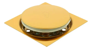 Ralo Click automático Square 10x10 cm 216528 Gold Brilhante