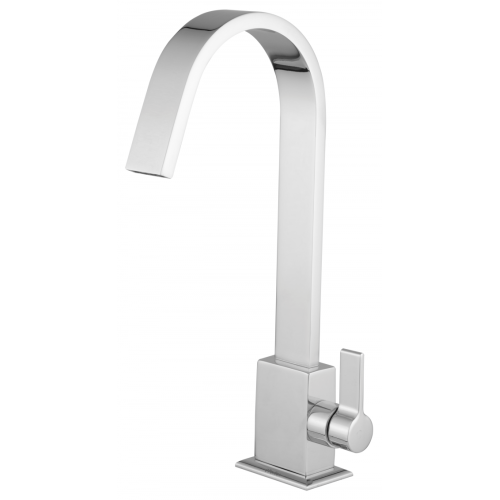 Torneira prata, cromada